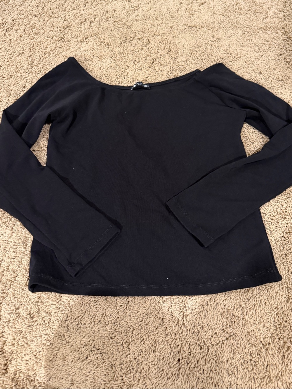 Zara boatneck black top